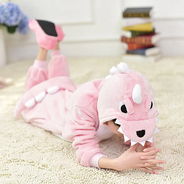 2017 Baby Boys Girls Unicorn Panda Children pajamas set Flannel Stitch Animal Pajamas Kids Pajama sets Onesies Children Clothing