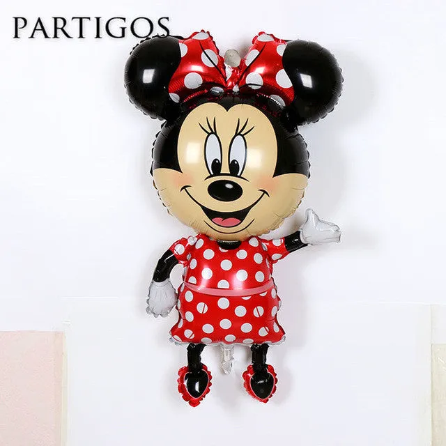 46inch Large Mickey Minnie Mouse  Balloon Cartoon Helium Foil Birthday Party Inflatable Globos Supplies for Children Gifts