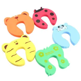 4pcs Colorful Baby Helper Door Stop Finger Pinch Guard Lock Toy Safety Guard