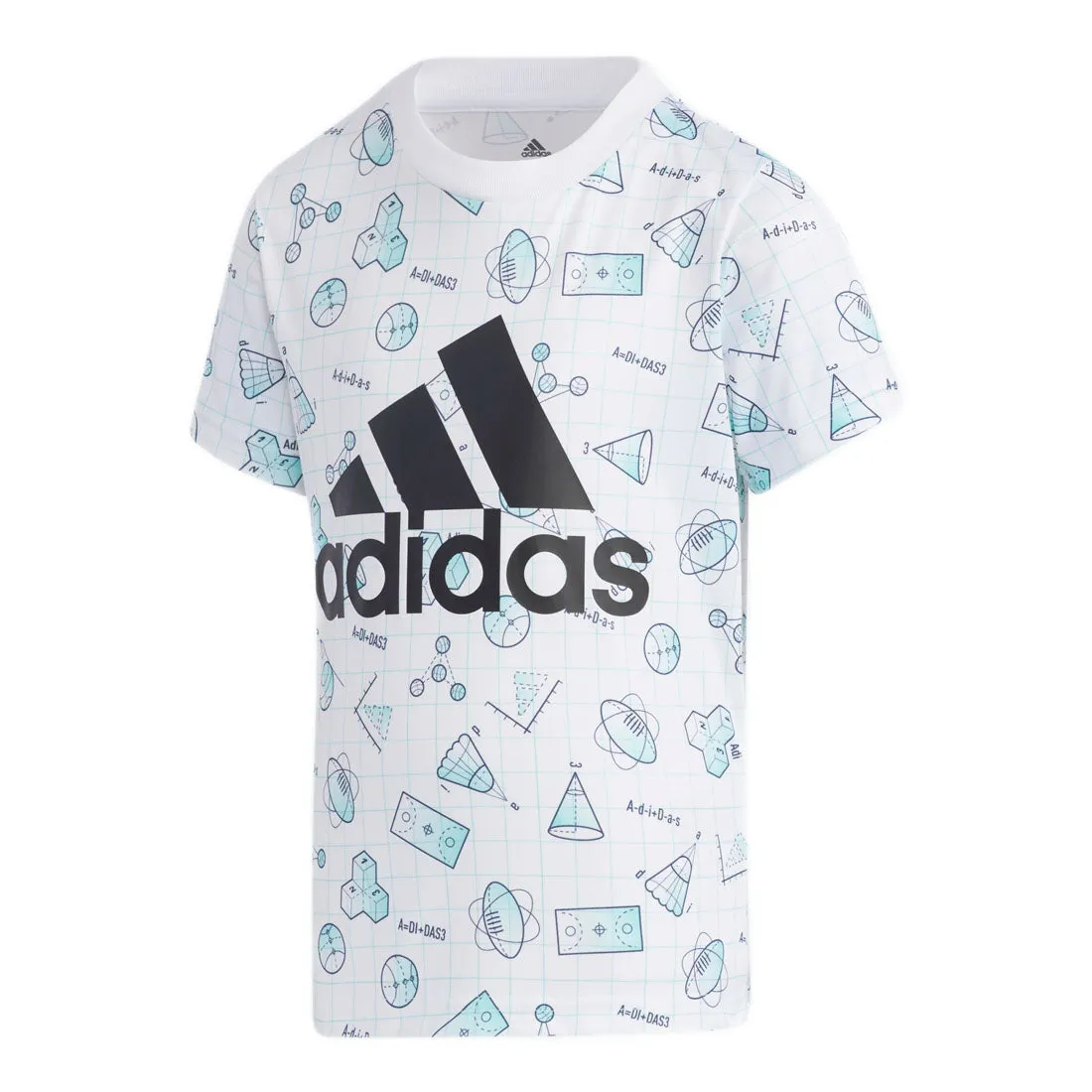 ADIDAS KIDS TRAINING ESSENTIALS POLYESTER TEE ROUND NECK WHITE