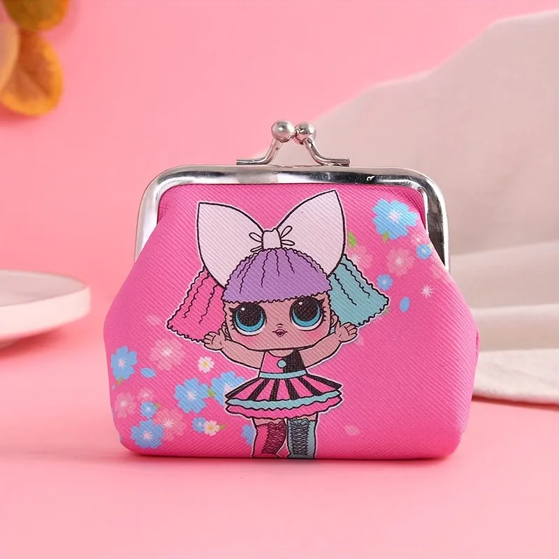 Adorable Cartoon Girl Coin Purse  Perfect Birthday Gift