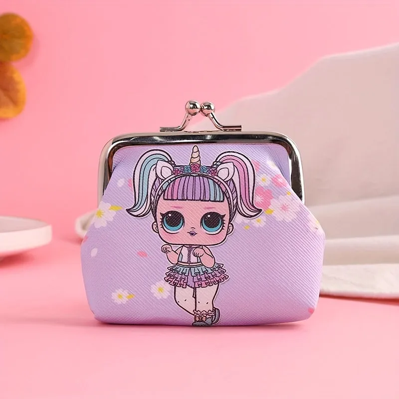 Adorable Cartoon Girl Coin Purse  Perfect Birthday Gift