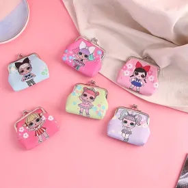 Adorable Cartoon Girl Coin Purse  Perfect Birthday Gift