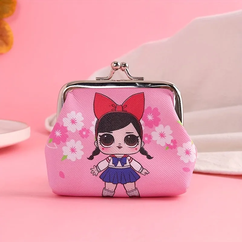 Adorable Cartoon Girl Coin Purse  Perfect Birthday Gift