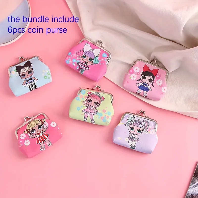 Adorable Cartoon Girl Coin Purse  Perfect Birthday Gift