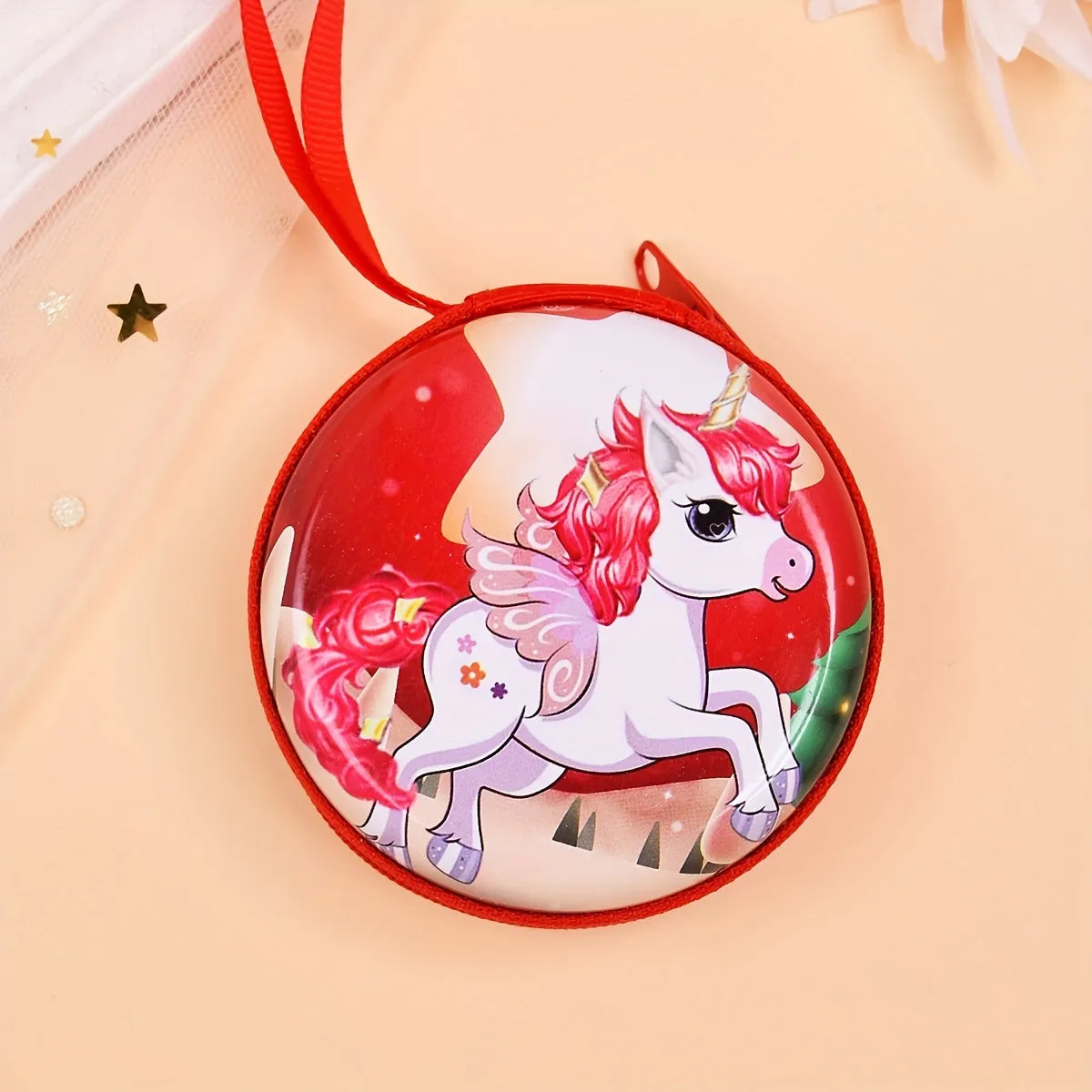 Adorable Unicorn Coin Purse for Girls with Earphone Storage