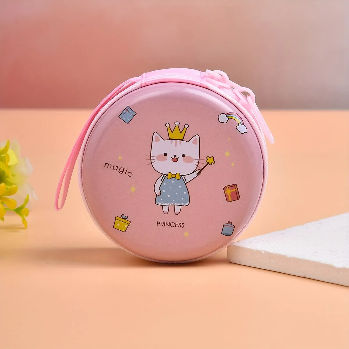 Adorable Unicorn Coin Purse for Girls with Earphone Storage