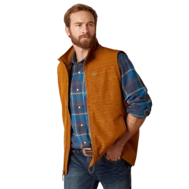 Ariat Men's Logo Chestnut Softshell Vest