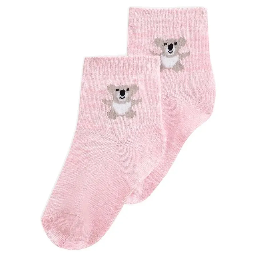 Baby Girl Rib Mid Calf Socks Set of 3- Unicorn