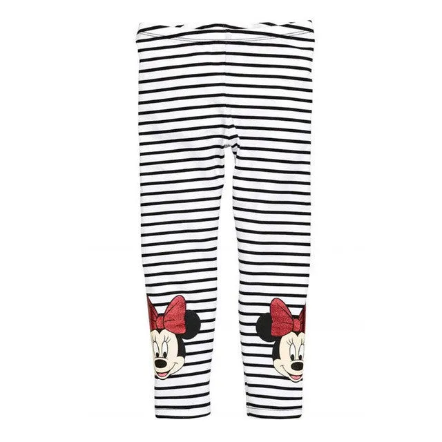 Baby Girls Leggings 2016 New spring Children Girls Pants Warm Minnie Mouse Kids Baby Girls Dress Leggings