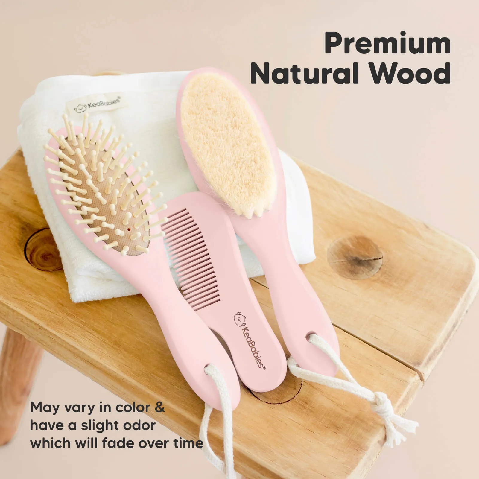 Baby Hair Brush and Comb Set (Vanilla)