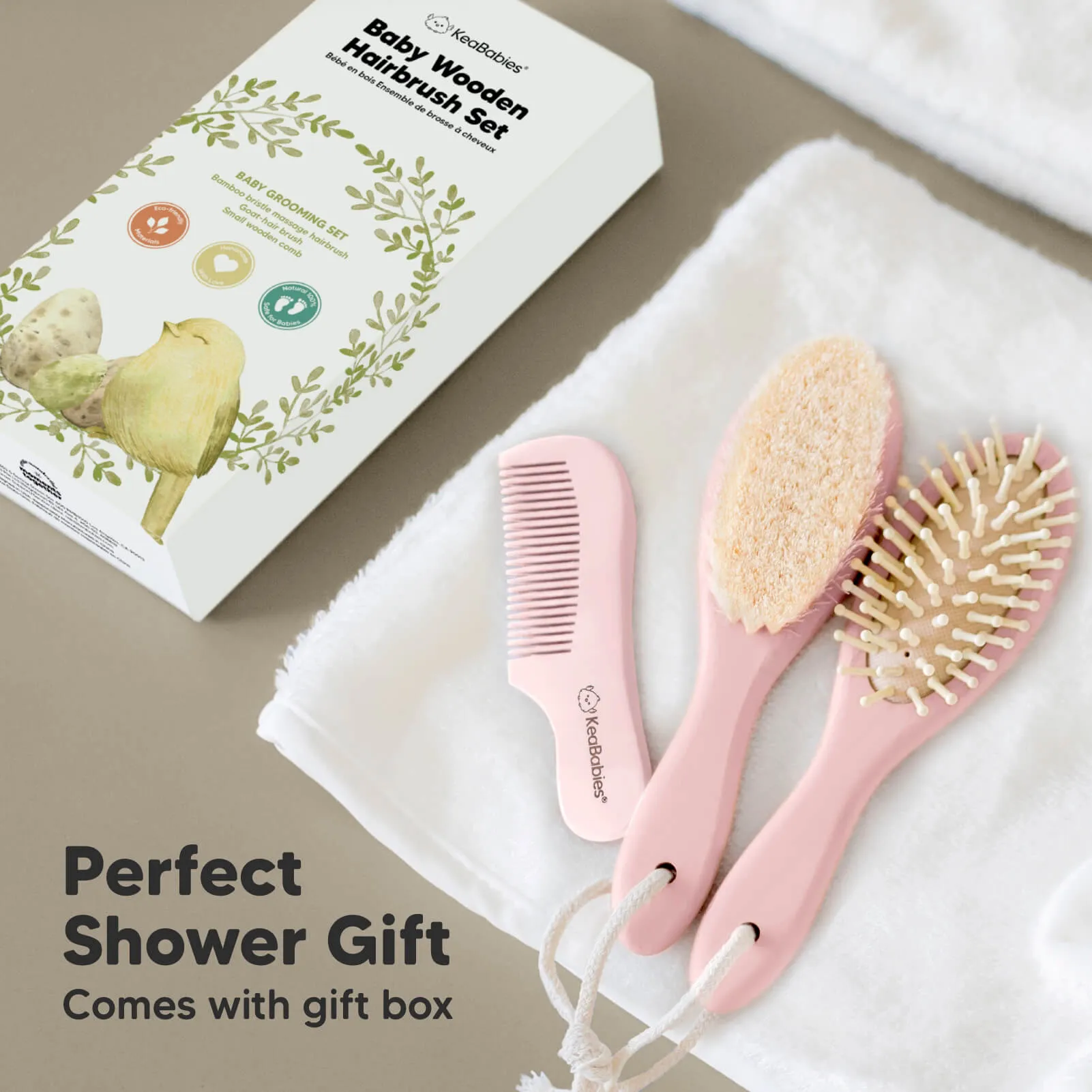 Baby Hair Brush and Comb Set (Vanilla)