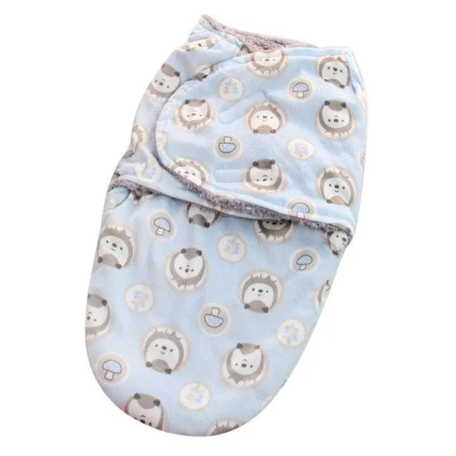 Baby Swaddle Wrap Flannel Envelopes For Newborns Soft Warm Blanket Swaddling Infant Sleepsack Sleeping Bag Swaddleme Bedding V2