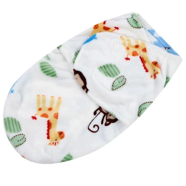 Baby Swaddle Wrap Flannel Envelopes For Newborns Soft Warm Blanket Swaddling Infant Sleepsack Sleeping Bag Swaddleme Bedding V2