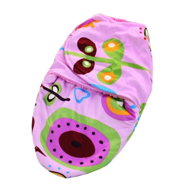 Baby Swaddle Wrap Flannel Envelopes For Newborns Soft Warm Blanket Swaddling Infant Sleepsack Sleeping Bag Swaddleme Bedding V2