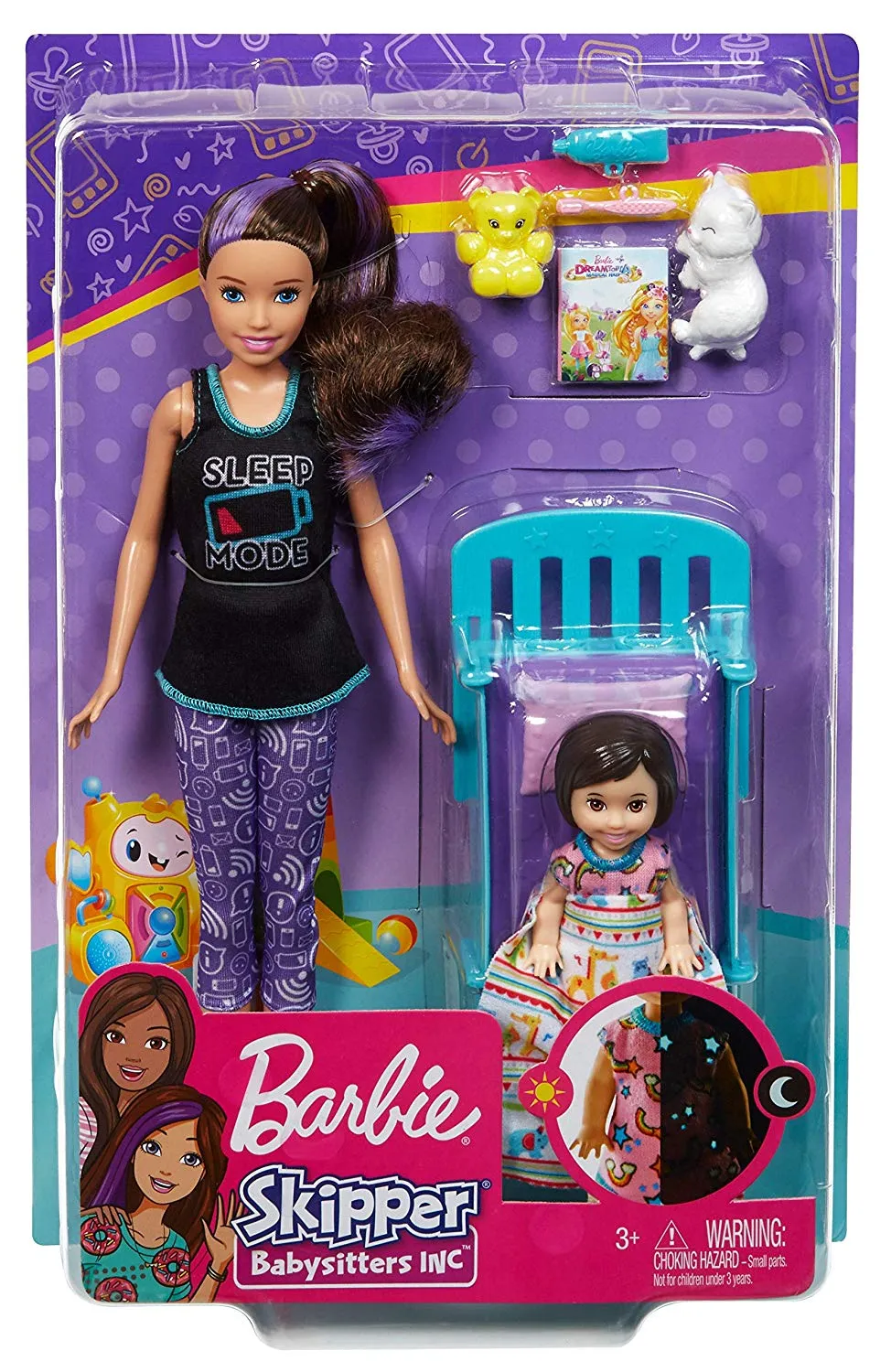 Barbie Skipper Babysitters Inc. Bedtime Playset