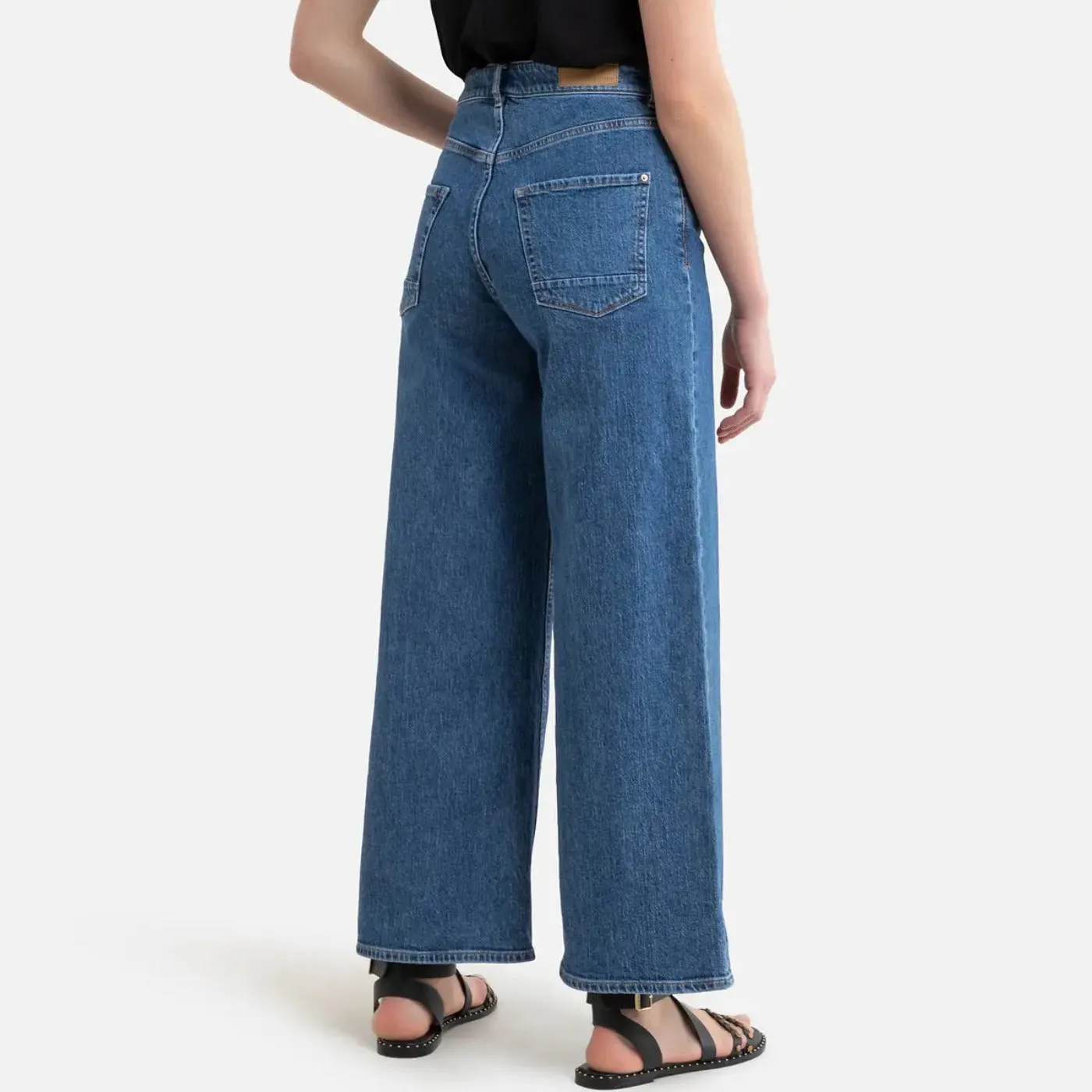 Blue Culotte High Waist Jeans