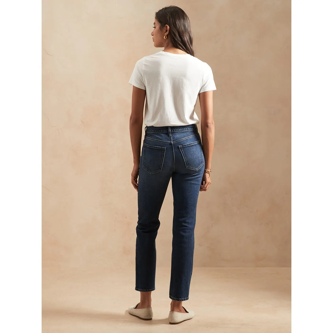 BR High Rise Straight Jeans