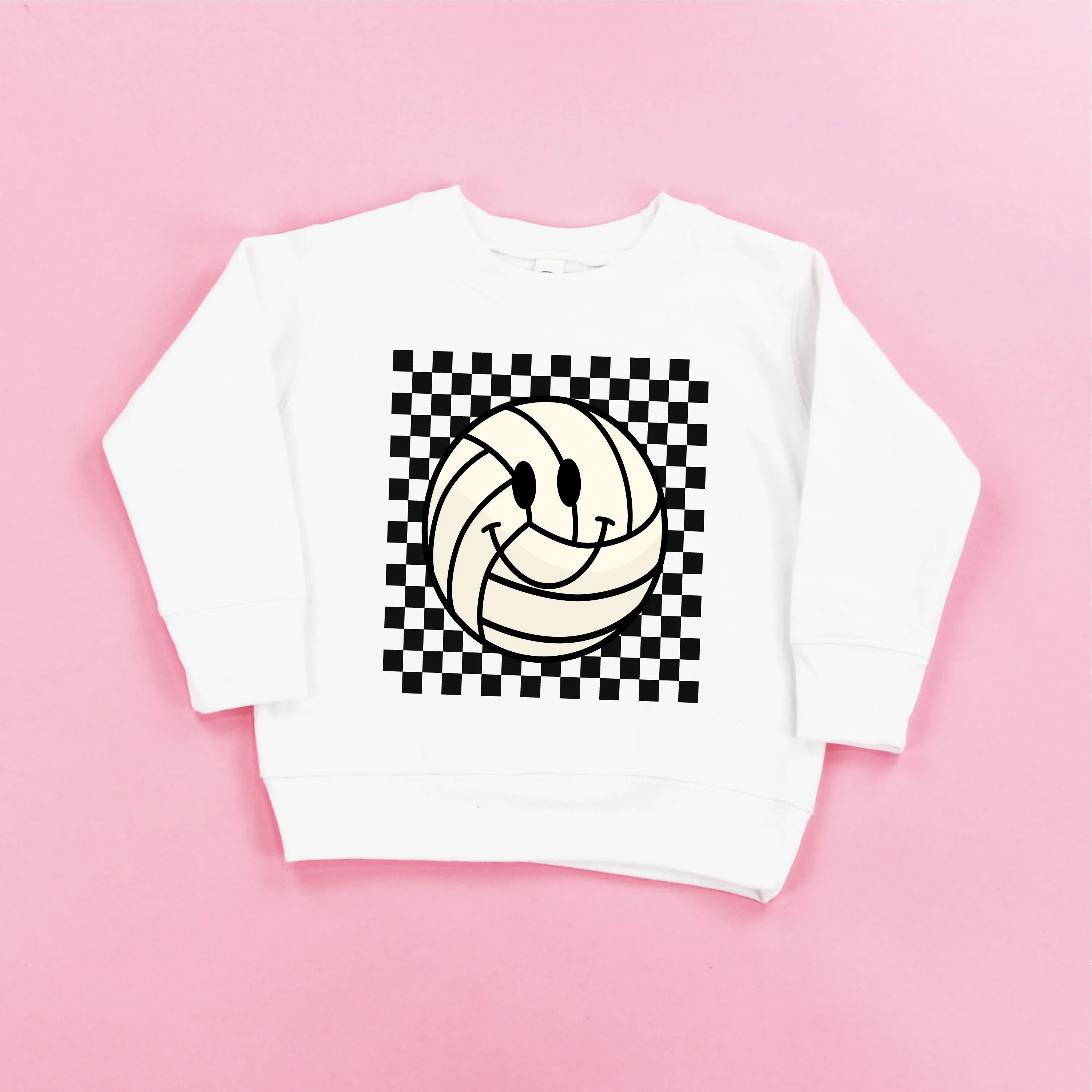 Checkers Smiley - Volleyball - Child Sweater