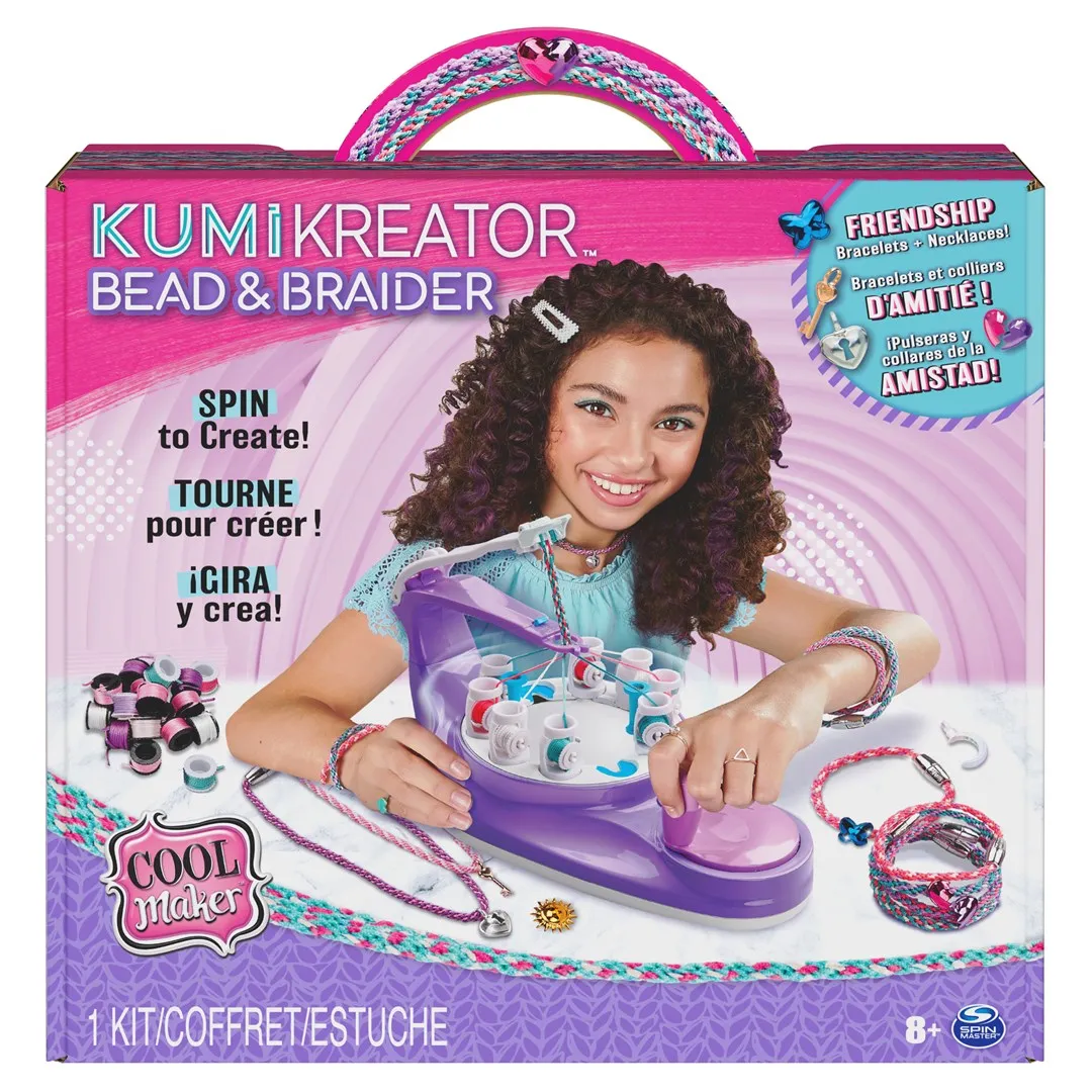 Cool Maker , Kumikreator Bead & Braider Friendship Necklace And Bracelet Making Kit, Arts & Crafts Kids Toys For Girls A