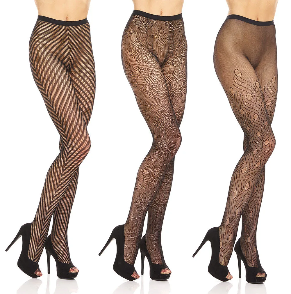 DARESAY Opaque Tights for Women- Women's Opaque Microfiber Tights, Comfy & Silky Pantyhose or Stockings for Women, 3-Pack.