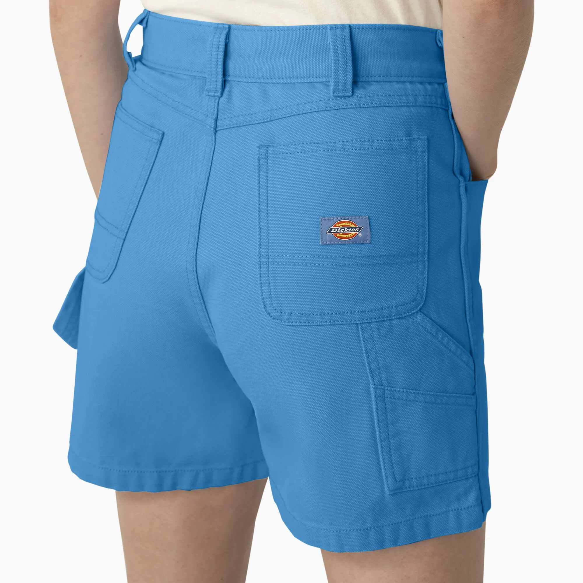 Dickies Womens Regulat Fit Duck Shorts - Stonewashed Azure Blue