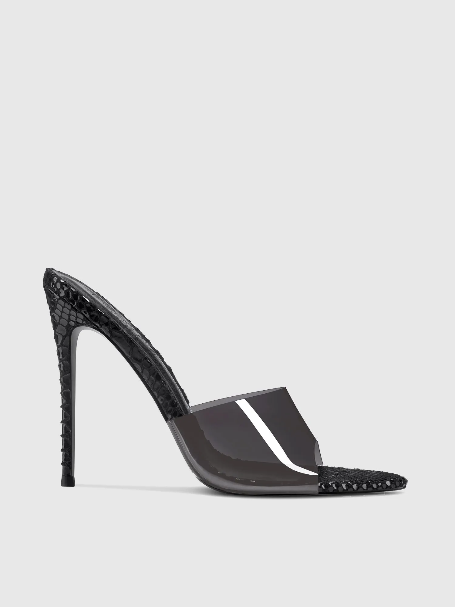 Gianni - Vegan Leather - Black Python