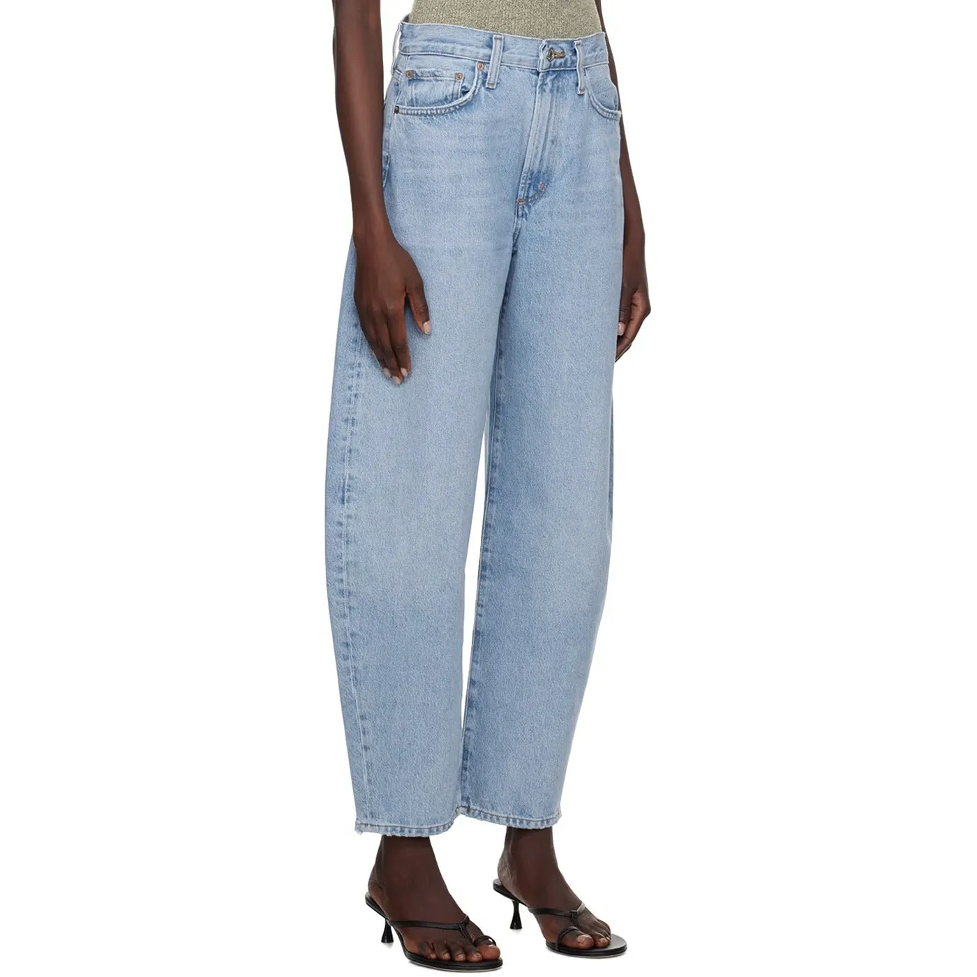 High Rise Light Blue Ballon Fit Jeans