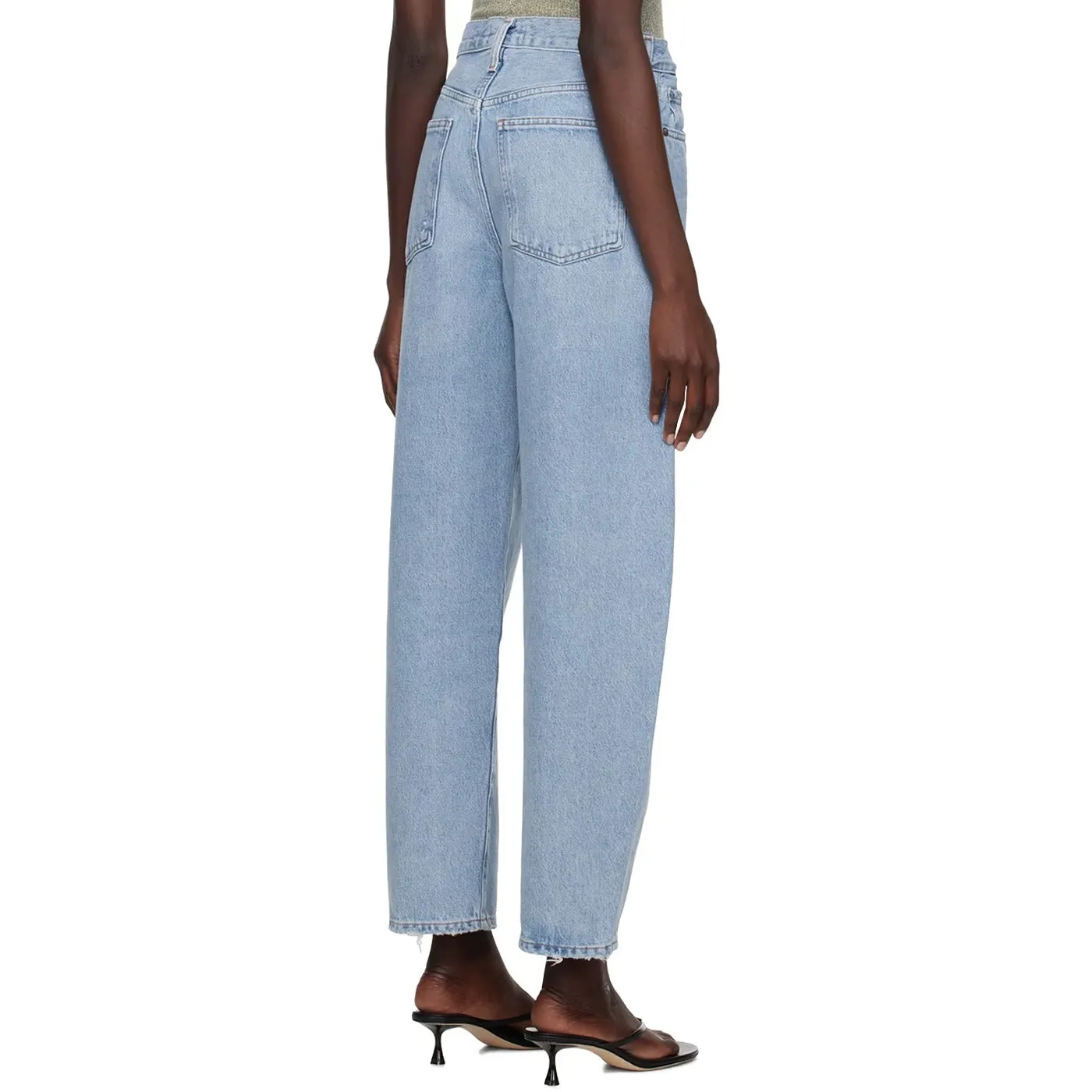 High Rise Light Blue Ballon Fit Jeans