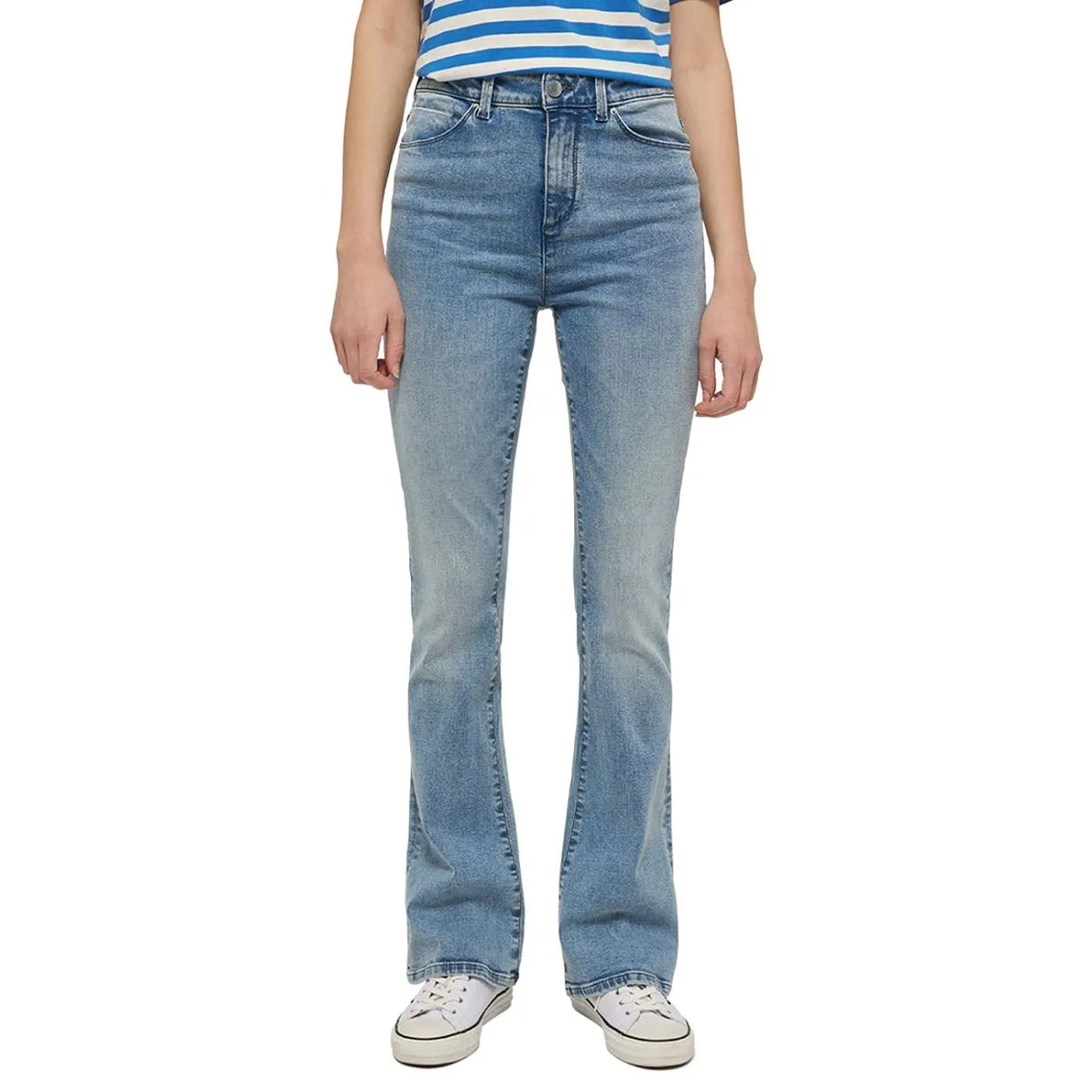 High Rise Skinny Flared Jeans