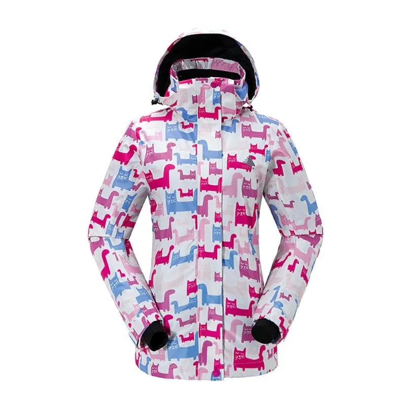 Hiking Camping Windproof Waterproof Ski Jackets For Women