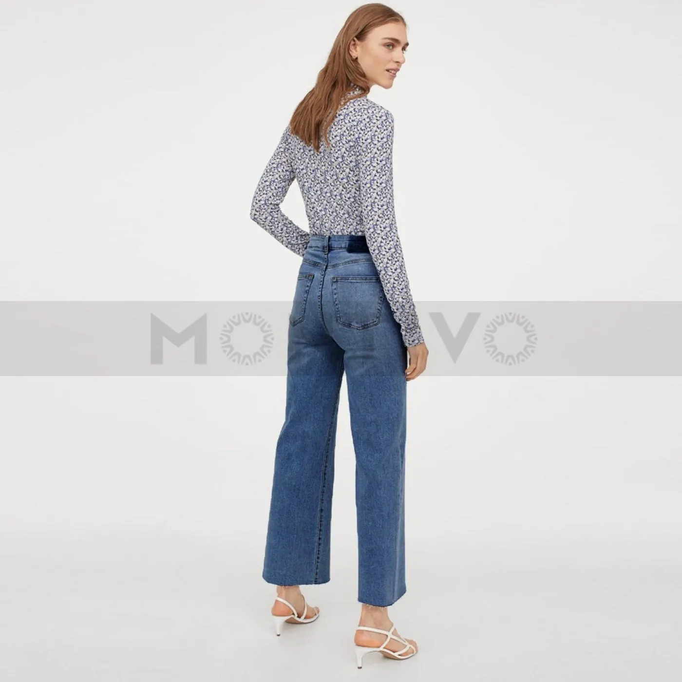 HM High Waist Wide Leg Jeans