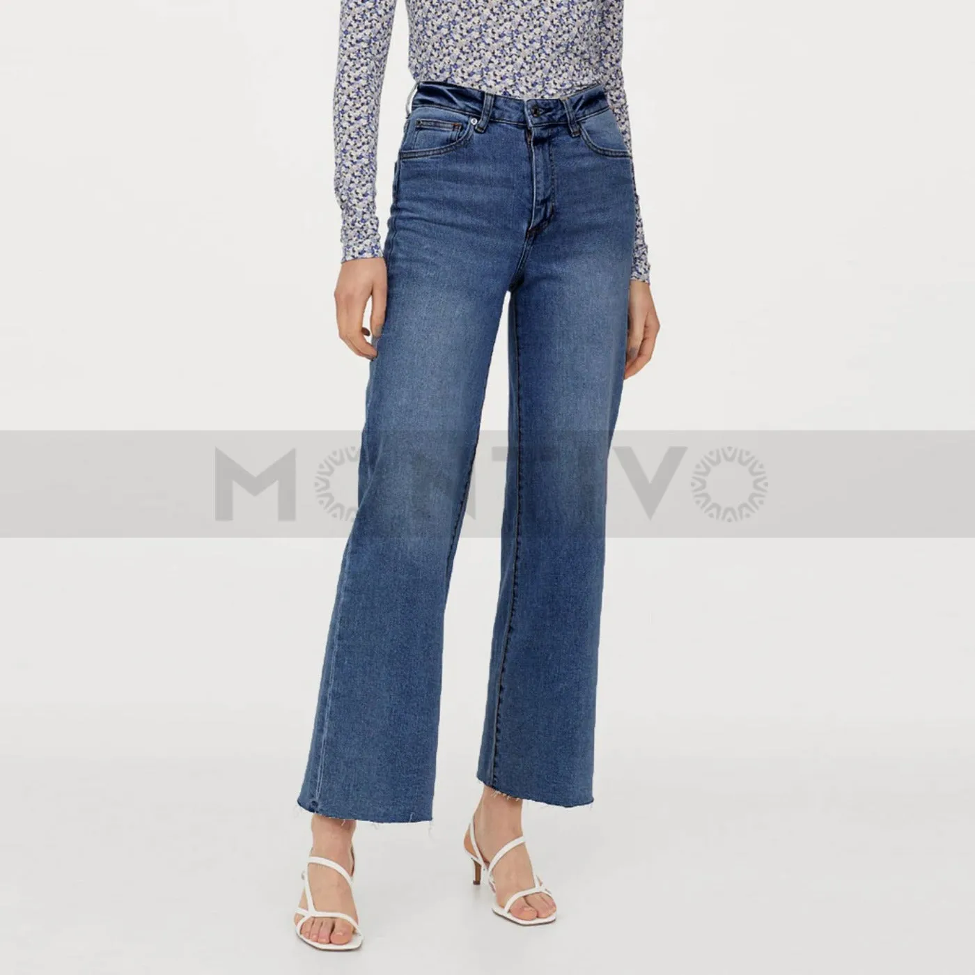 HM High Waist Wide Leg Jeans