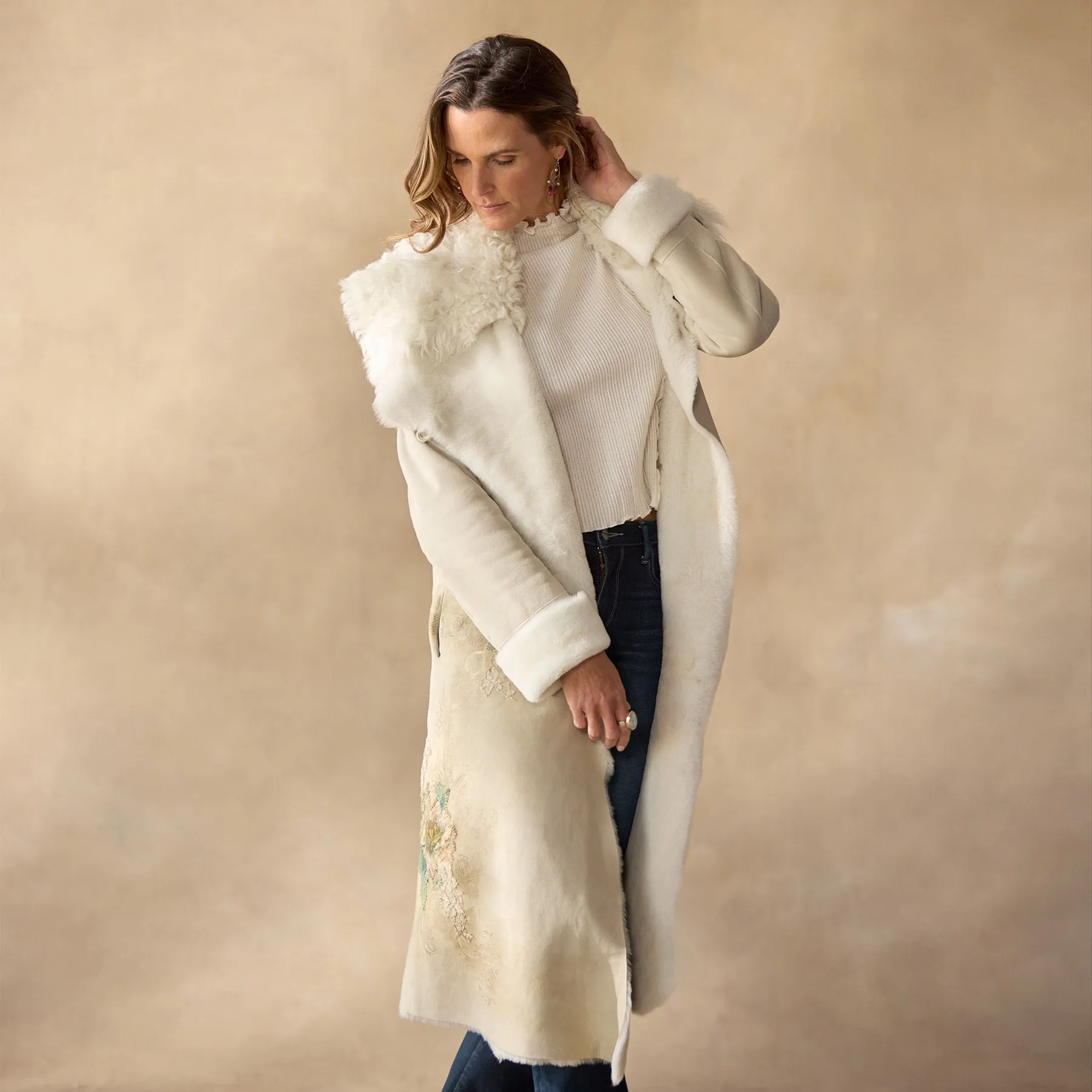 Ice Queen Shearling Coat