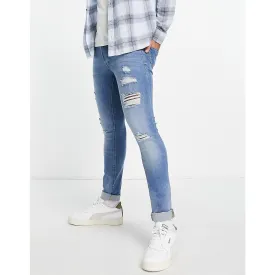 JJ Skinny Light Blue Ripped Jeans