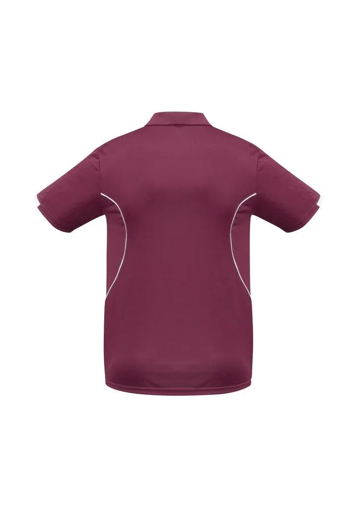 Kids Razor Polo Maroon/White