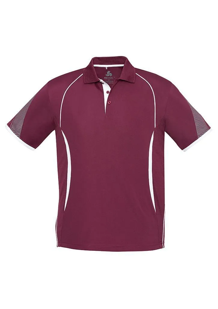 Kids Razor Polo Maroon/White