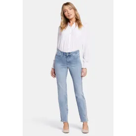 Light Blue High Rise Straight Jeans