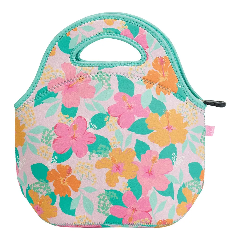 Lunch Bag - Neoprene - Hibiscus