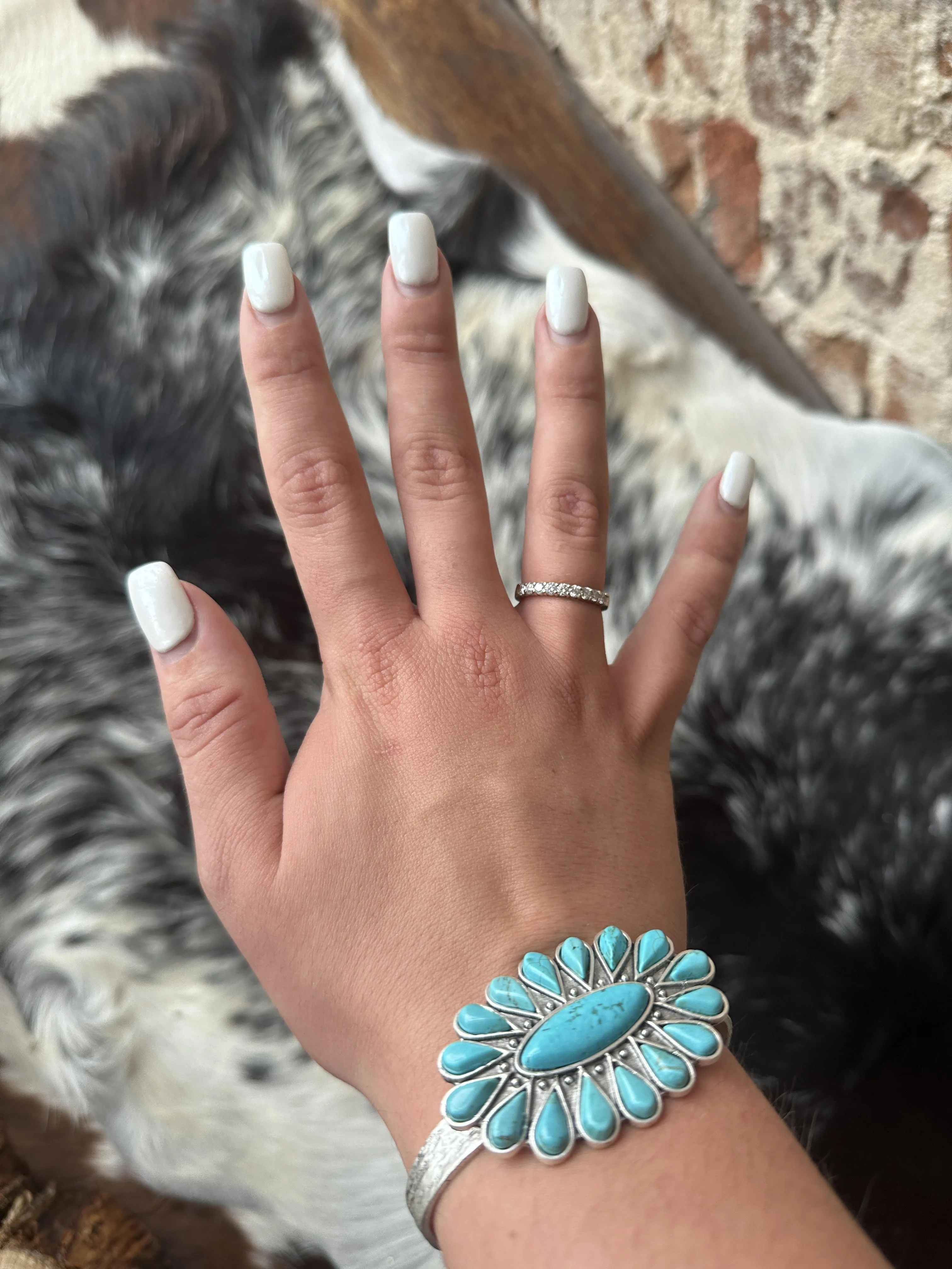 Lydia Turquoise Cuff Bracelet