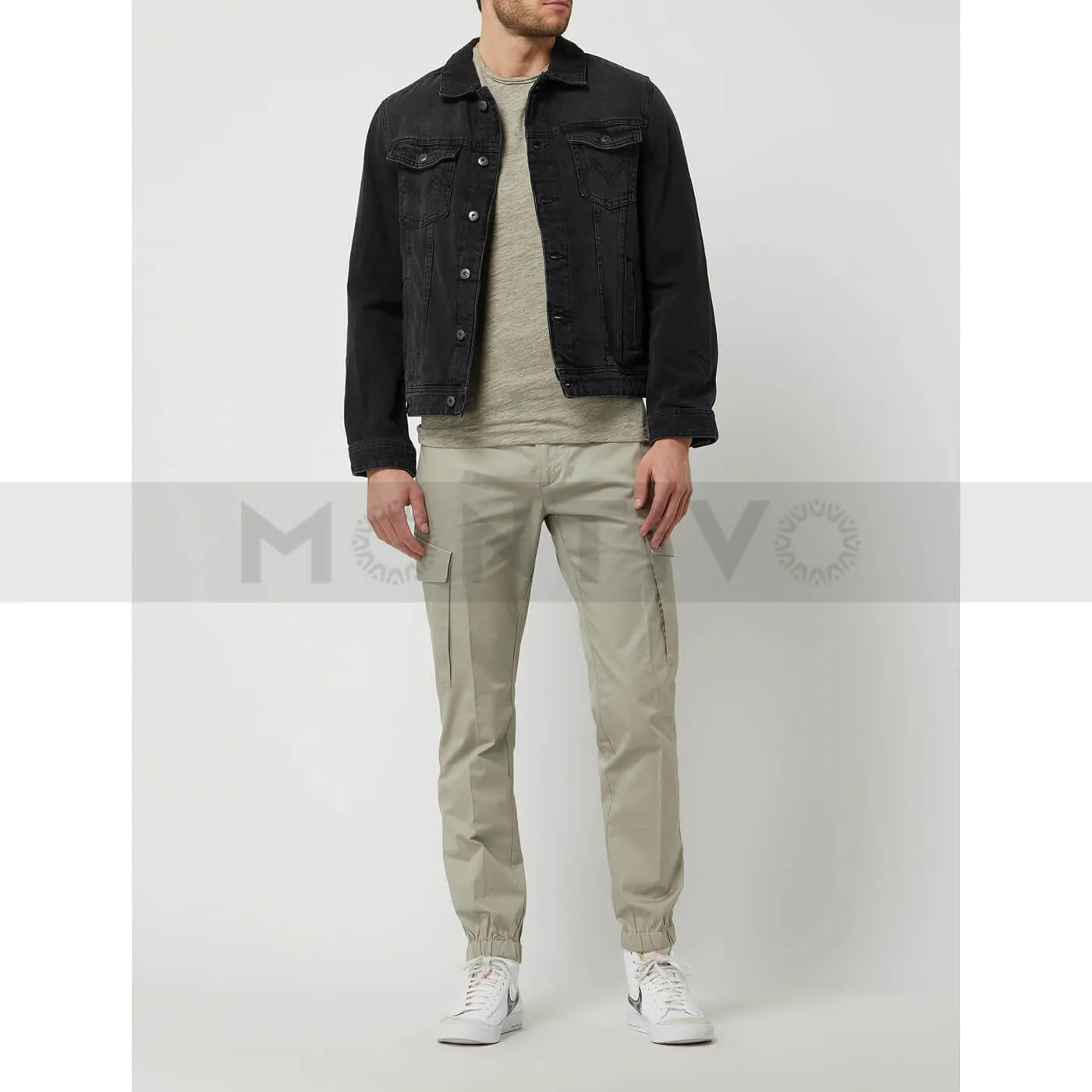 Mcneal Charcoal Denim Jacket