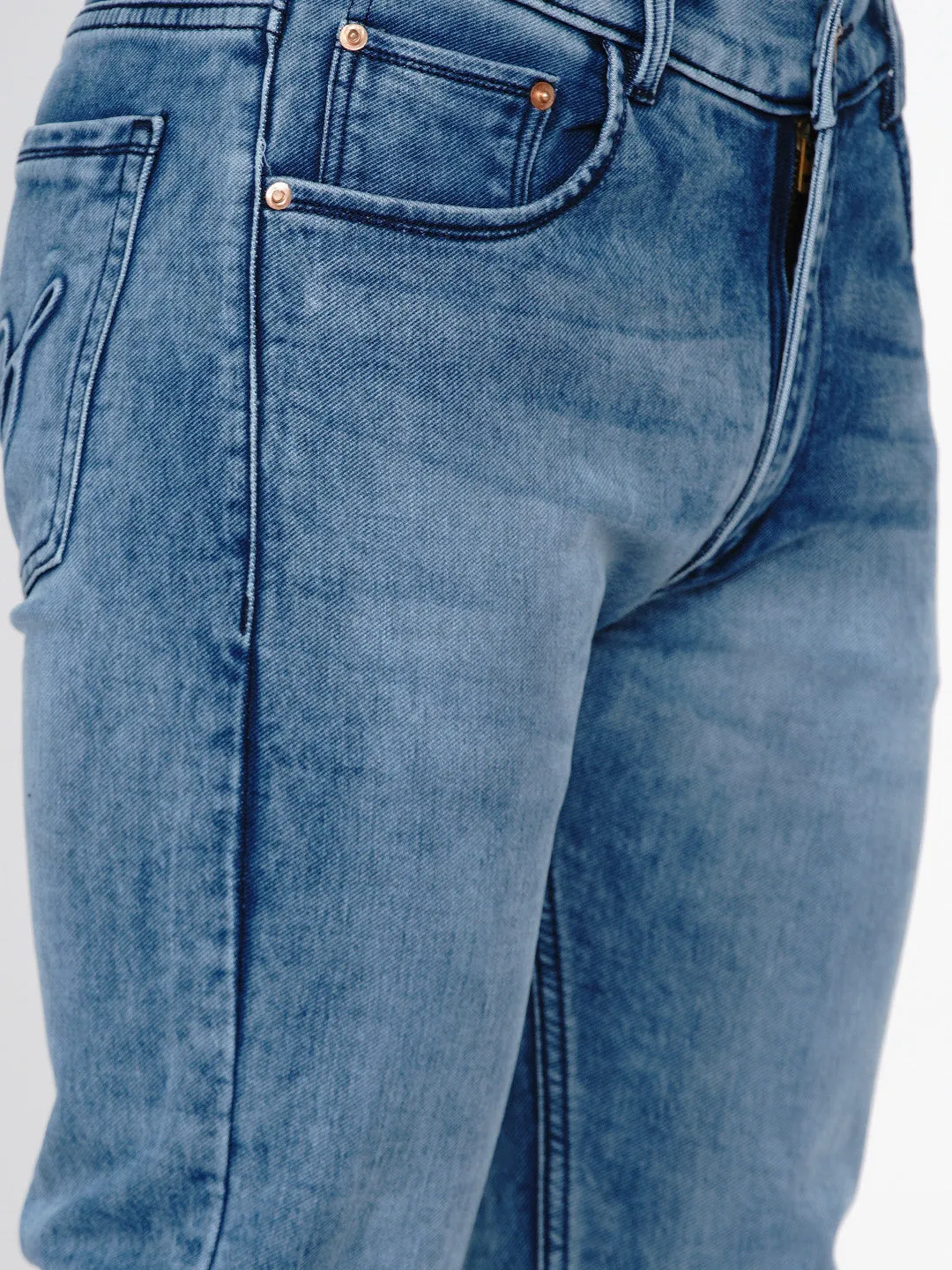 Men Blue Mildly Distressed Jeans