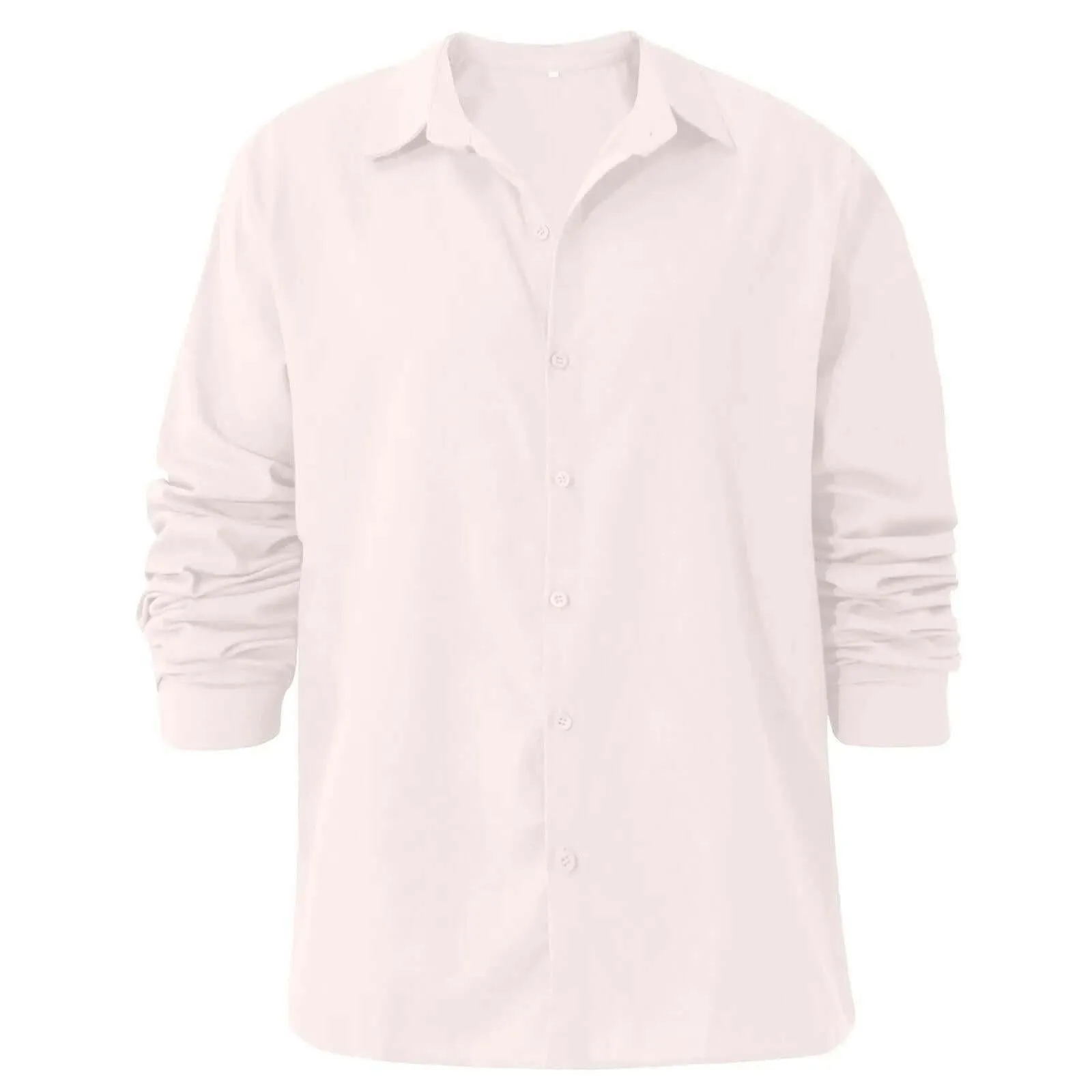 Men's Linen Style Shirts Casual Long Sleeve Shirts