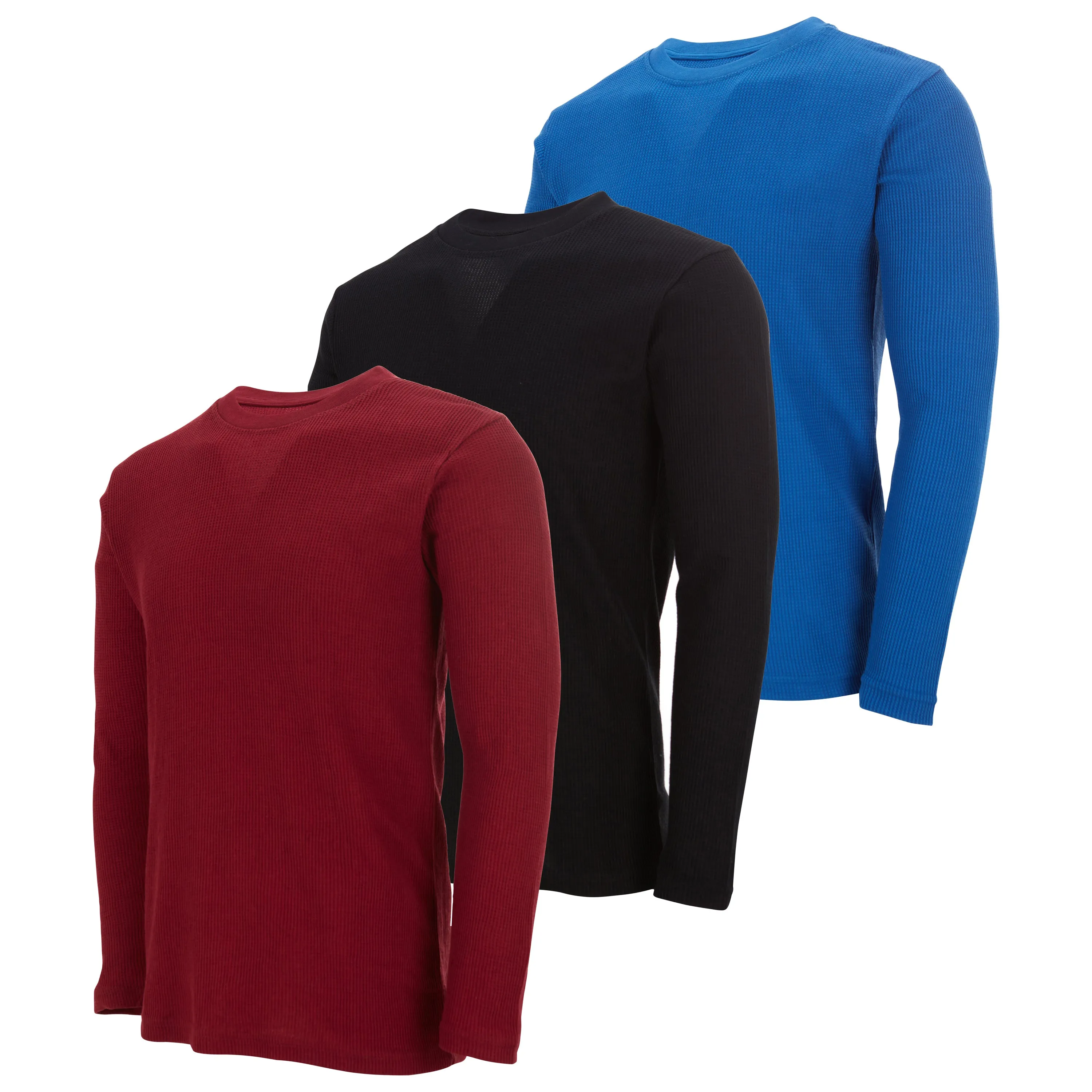 Mens Thermal Long Sleeve Shirt - Henley Top Base Layer for Tshirts & Jackets - Lightweight Thermal Shirt Mens - 3 & 4 Pack