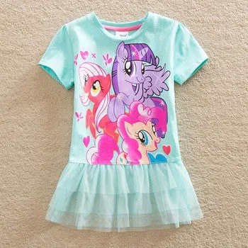 Neat retail baby girl clothes girl dresses summer 2016 my little pony pretty lace children clothing tutu dress kids clothes LU3