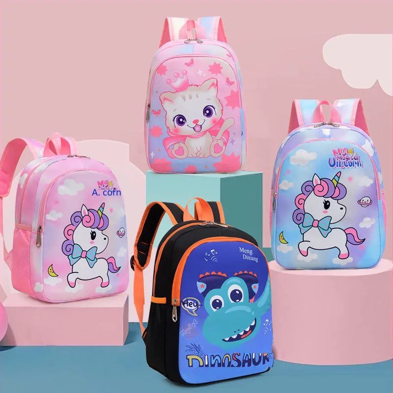 New kindergarten schoolbag 2-7 years old children cute girl backpack men's treasure cartoon small dinosaur foreign trade backpack