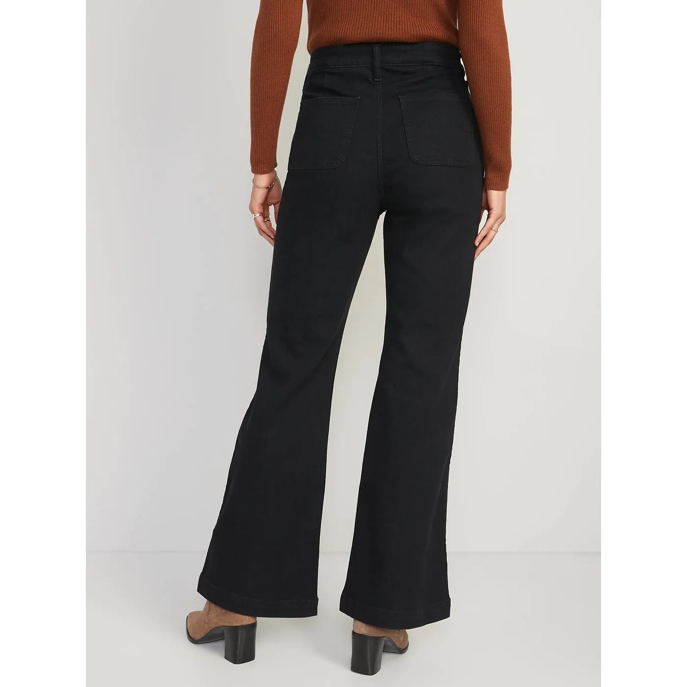 ON Black High Waisted Boot Cut Jeans