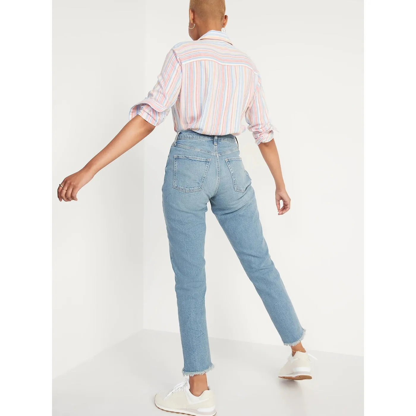 ON Curvy Extra High-Waisted Straight Jeans