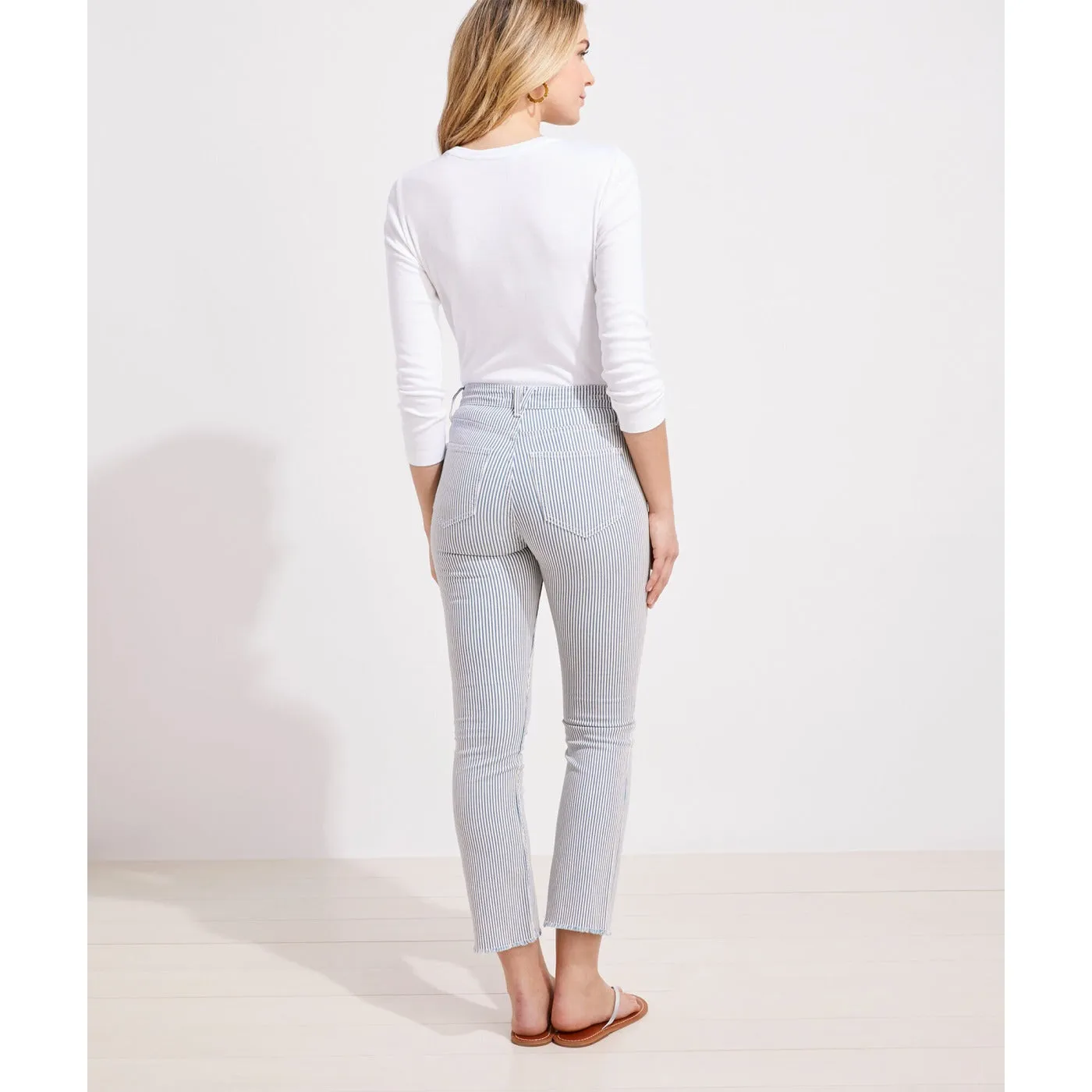 ON High Rise Slim Stripes Jeans