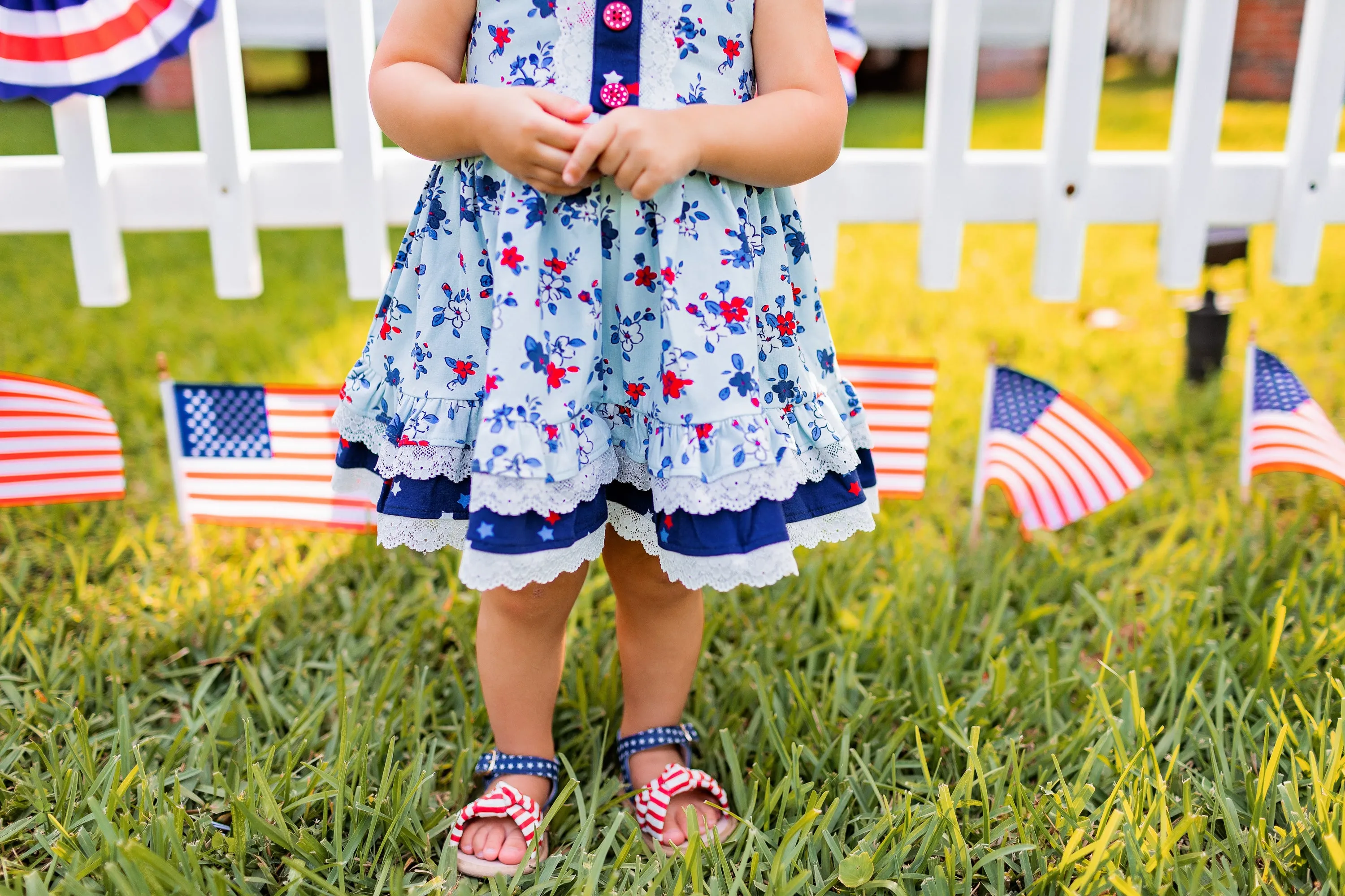 Patriotic Hazel Sandal